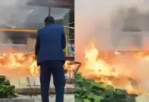 Se incendió altar a las afueras de la Fundación Santa Fe, donde está internado Miguel Uribe Turbay